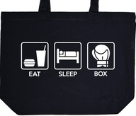 EAT SLEEP BOX torba zakupy prezent