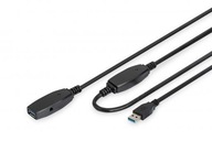 Kabel przedłużający USB 3.0 SuperSpeed Typ USB A/USB A M/Ż aktywny czarny 1