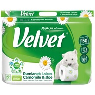 Velvet Toaletný papier Harmanček a Aloe 12 Roliek