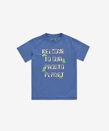 Dziecięca niebieska koszulka t-shirt PROSTO Pixel 98-104