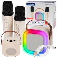 Prenosný reproduktor Blow Karaoke RGB 2 biely 10 W