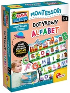 MONTESSORI DOTYKOWY ALFABET Lisciani – EDUKACYJNA GRA SENSORYCZNA – LITERKI