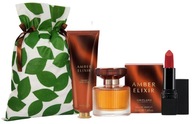 AMBER ELIXIR ZESTAW DLA KOBIET PREZENT perfumy krem szminka avon ORIFLAME