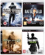 Call Of Duty MW2 + MW3 + WW + Battlefield PL PS3