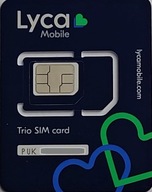 Karta SIM Lycamobile USA, nowa, do samodzielnej aktywacji i doładowania