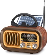 Radio Przenośne Fm Bluetooth Usb Solar Aku