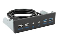 Záliv Predný panel 5.25" USB 3.0 2.0 Audio