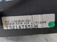 dials clock OPEL MERIVA A 1.4 B 13214765LH