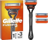 Gillette Fusion5 3 x wkłady + Maszynka Gillette Fusion 5 - Kartonik - Org.