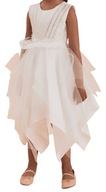 Elegantné šaty pre dievčatko Monica biela, 104