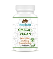 Omega 3 Vegan DHA-EPA mikroalgi Schizochytrium 60 PLANET HEALTH