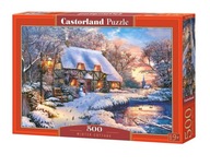 Puzzle Castorland 500 dielikov Puzzle 500 Winter Cottage 53278 dielikov.