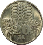 20 ZŁOTYCH 1974 WIEŻOWIEC I KŁOSY - (1-) - K2288