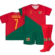 Komplet / strój piłkarski + gratis RONALDO PORTUGALIA 7 rozm. 152