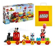 LEGO DUPLO č. 10941 - Narodeninový vláčik Mickey Mouse a Minnie + Taška LEGO