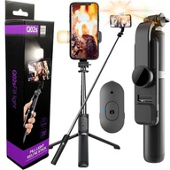 KIJEK DO SELFIE STICK TRIPOD STATYW z PILOTEM z LAMPA BLUETOOTH 104cm 360°