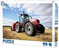 Puzzle Červený traktor - 99 dielikov