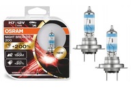 ŻARÓWKI H7 OSRAM NIGHT BREAKER +200% DUOBOX 12V 55W 3750K ORYGINAŁ