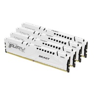 Kingston Fury Beast 128GB 5600MTs DDR5 CL40 DIMM Kit 4 White XMP