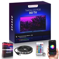 Taśma LED RGB USB 5M do TV Ledy Podświetlenie do Telewizora APLIKACJA PILOT