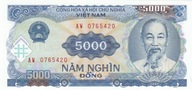 [B4730] Wietnam 5000 dong 1991 UNC
