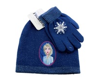 Zestaw zimowy dla dziewczynki Czapka rękawiczki Kraina Lodu Frozen Disney