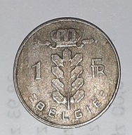 1 frank - Belgia - Belgie - Królestwo Belgii - stara moneta - 1956 rok