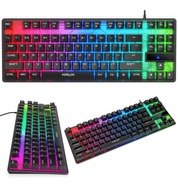 Klawiatura gamingowa podświetlana USB KRUX Solar TKL RGB