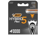 Bic System Wkłady do maszynki Hybrid Flex 5 Blister 1op.-4szt