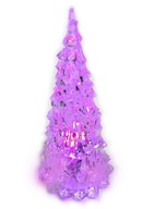 Vianočný stromček svietiaca ozdoba 12,5cm LED lampička na batérie