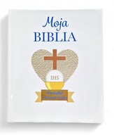 Moja Biblia Rhona Davies Pamiątka I Komunii Świętej biała okładka