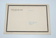 Stary telegram koperta 1964 r antyk zabytek unikat kolekcjonerski