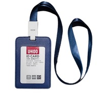 Etui Holder na kartę Smycz UHOO 6838 RFID 54x85 Blue