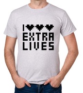 koszulka I LOVE EXTRA LIVES prezent