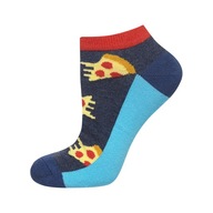 Ponožky členkové ponožky pánske SOXO GOOD STUFF - pizza