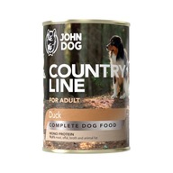 JOHN DOG COUNTRY LINE BEZZBOŻOWA MOKRA KARMA DOROSŁYCH PSÓW Z KACZKĄ 400g