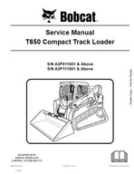 Servisná príručka BobCat T650 Kompaktný pásový nakladač