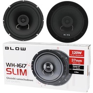 SILNÁ AUTO REPRODUKTORY DVOJCESTNÁ 120W 165mm KOMPLET MASKOWNICE SLIM BUS