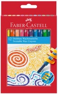 Faber-Castell Kredki woskowe wykręcane 12 kolorów 120003