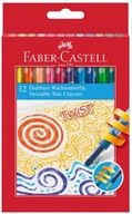 Faber-Castell Kredki woskowe wykręcane 120003 12 kolorów