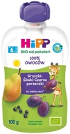 HiPP BIO Eko mus owocowy po 6 msc gruszki śliwki czarne porzeczki 100 g