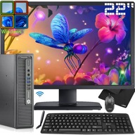 ZESTAW KOMPUTEROWY HP 800 G1 Core i3 8/320GB WiFi MONITOR 22'' WIN11