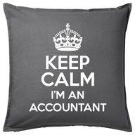 KEEP CALM I'M AN ACCOUNTANT poduszka 50x50 prezent