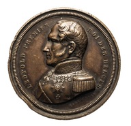 Belgia, Leopold I, medal z okazji 25 rocznicy rządów Leopolda 1856