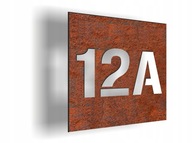 ČÍSLO NA DOM/PLOT HRDZE 40 cm x 40 cm samolepiaci