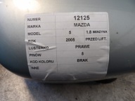 Mazda 5 V mirror right 5 vertical