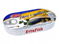 FILETY Z MAKRELI W OLEJU 170g EvraFish PUSZKA