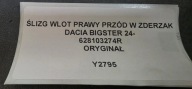 support intake right front bumper DACIA BIGSTER 24- original 628103274R