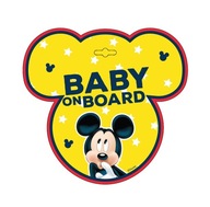 TABLICZKA BABY ON BOARD MICKEY Tabliczka do samochodu Seven Disney Myszka M