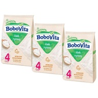 3x BOBOVITA Kaszka Kleik Ryżowy 4 m+ 160 g